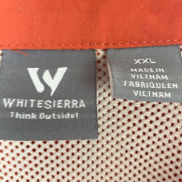 White Sierra Button Down Long Sleeve fishing shirt with Embroidered Trout XXL - Picture 6 of 11